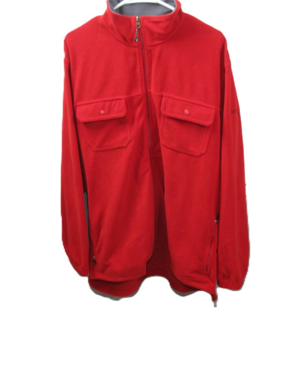 Izod Men's Red Zip Front Fleece Size XL